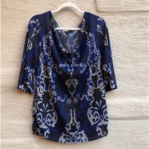 Style & Co. 3/4" Length Sleeve Top. Slight Ruching On Sides. Size- 2X